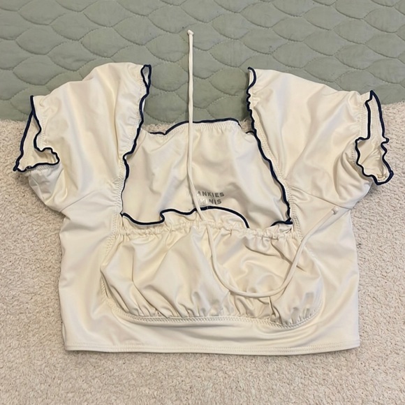 Frankies bikini Farah crop top honeymoon phase size medium - Picture 2 of 5